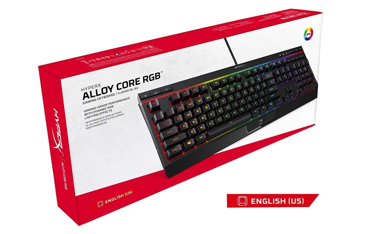 Kingston HyperX Alloy Core RGB Gamer Keyobard Black US Kingston HyperX Alloy Core RGB Gamer Keyobard Black US