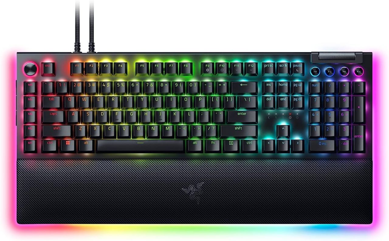 Razer BlackWidow V4 Pro Green Switch Keyboard Black US