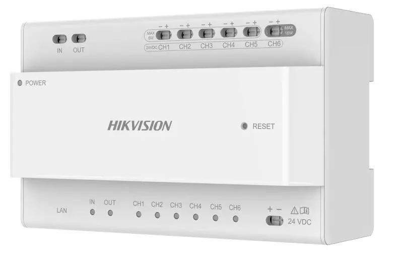 Hikvision Disztribútor egység kétvezetékes IP kaputelefon-rendszerhez