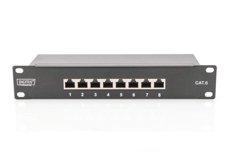 Digitus 8-port Patch Panel 1U Black