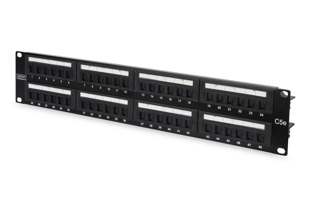 Digitus 48-port Patch Panel 1U Black