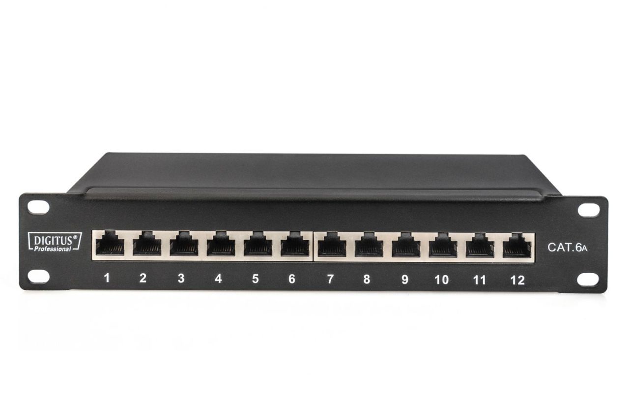 Digitus 12-port Patch Panel 1U Black