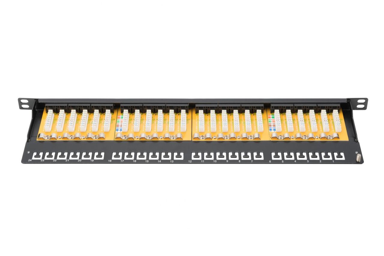 Digitus 24-port Patch Panel 0,5U Black