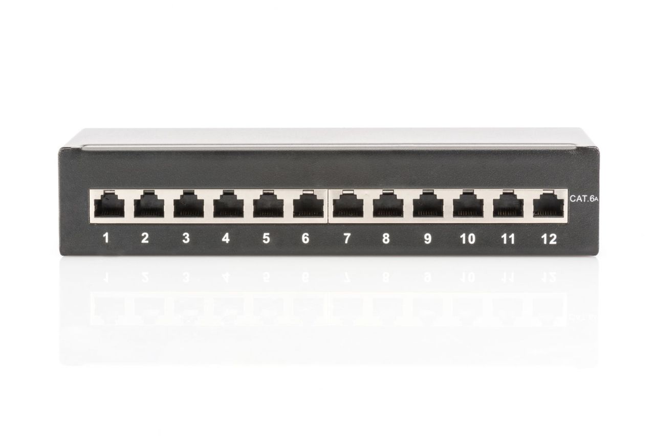 Digitus 12-port Patch Panel 1U Black