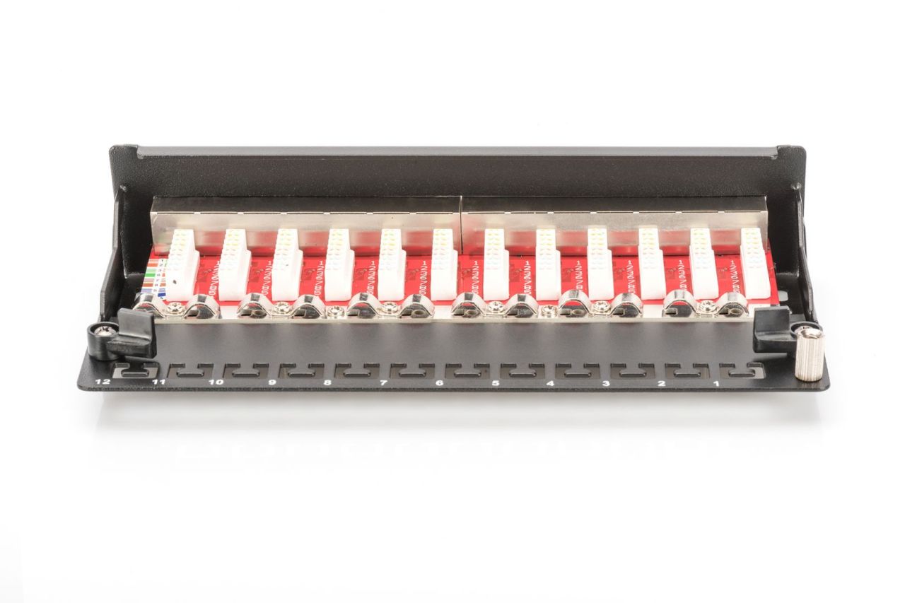 Digitus 12-port Patch Panel 1U Black