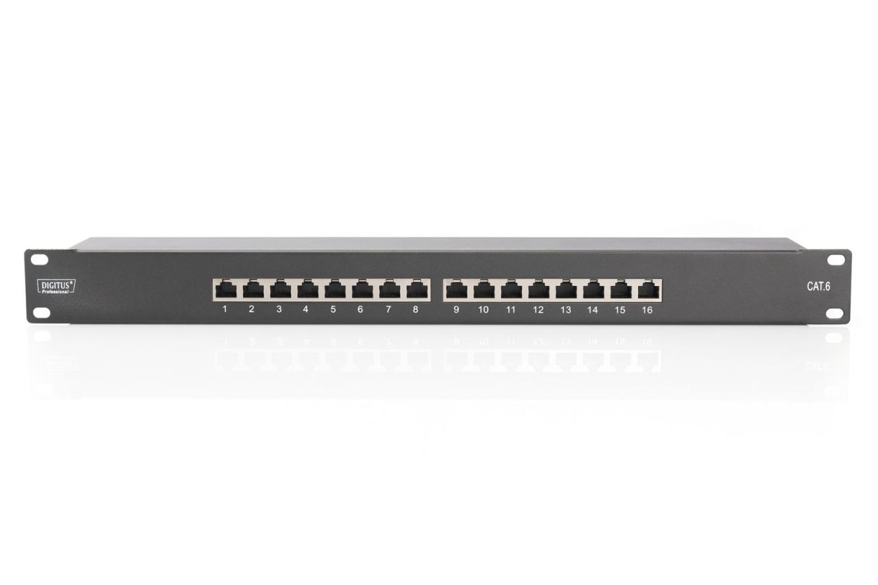 Digitus 16-port Patch Panel 1U Black