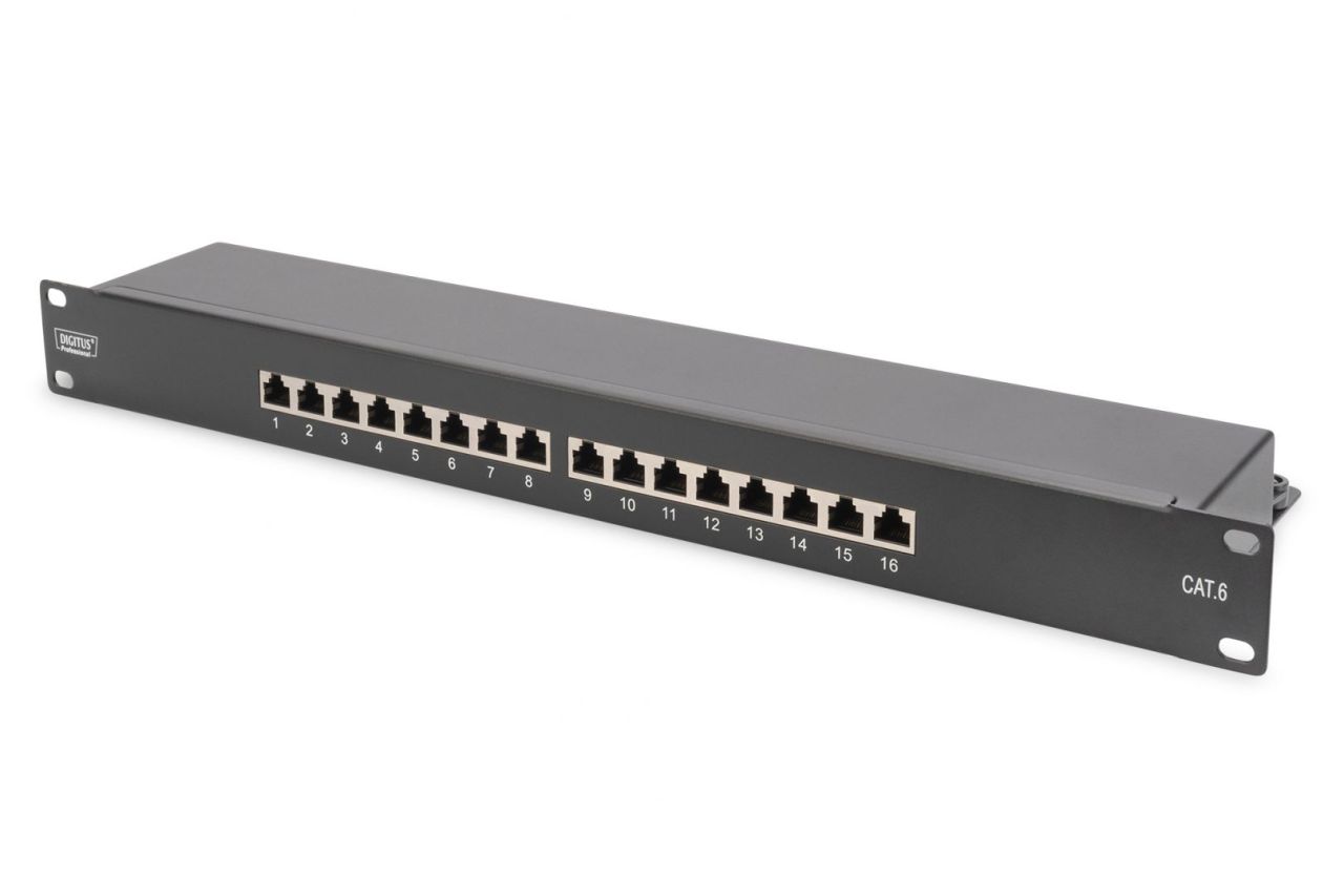 Digitus 16-port Patch Panel 1U Black