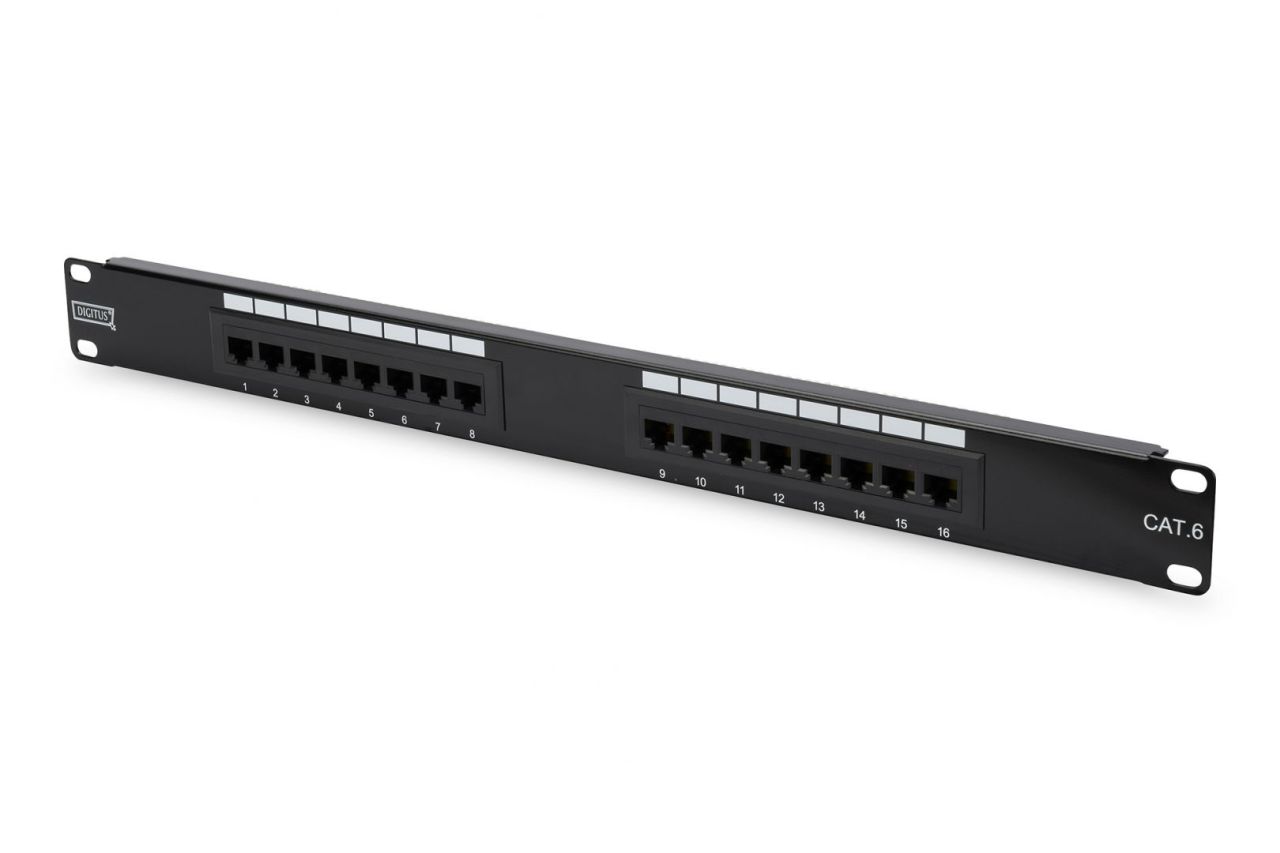 Digitus 16-port Patch Panel 1U Black