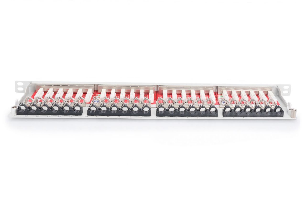 Digitus 24-port Patch Panel 0,5U Grey