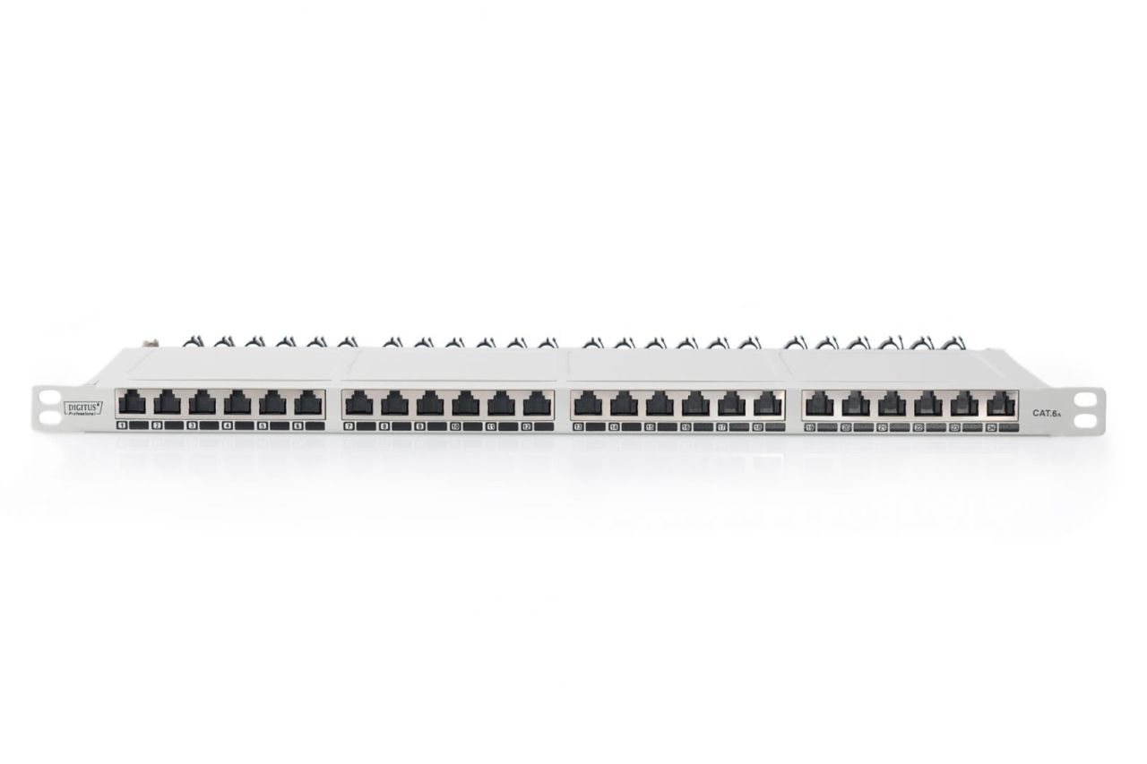 Digitus 24-port Patch Panel 0,5U Grey