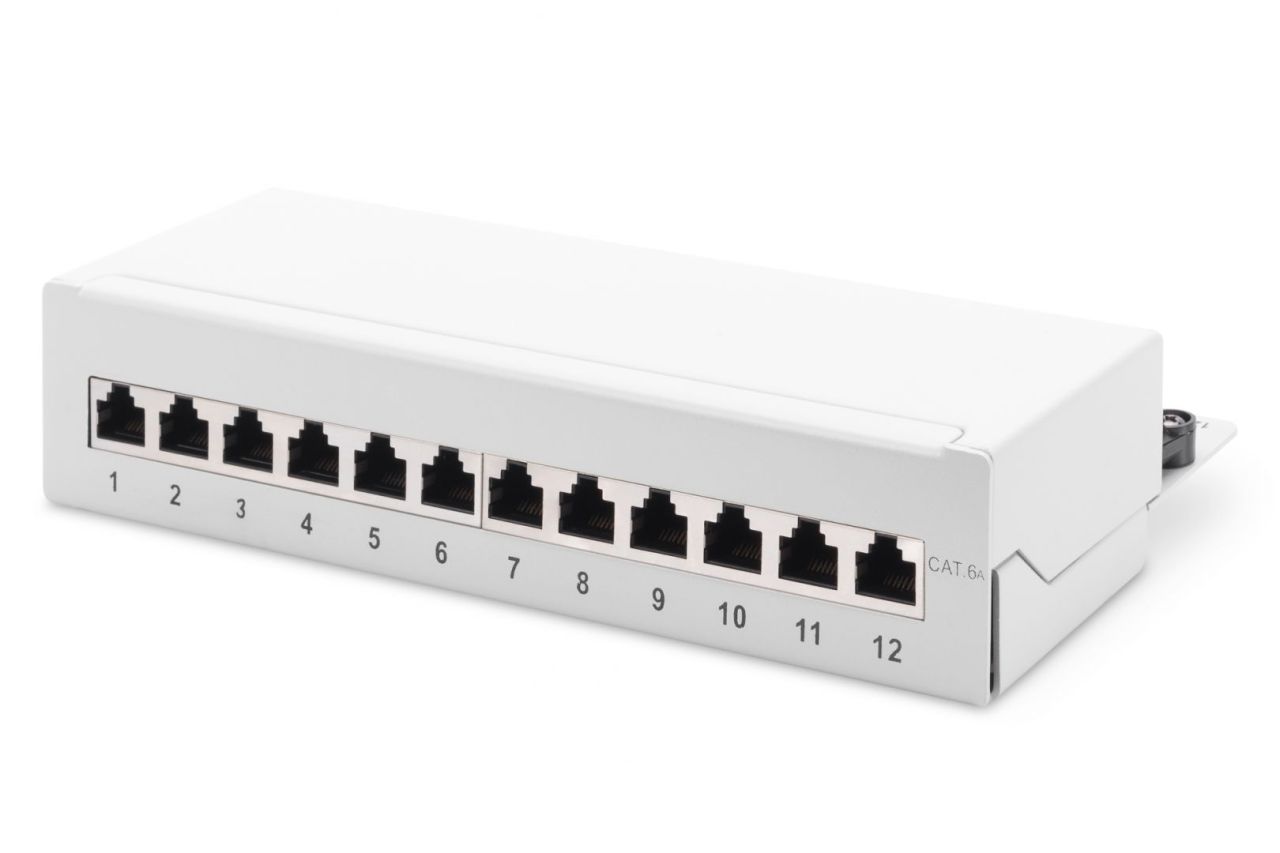 Digitus 12-port Patch Panel 1U Grey