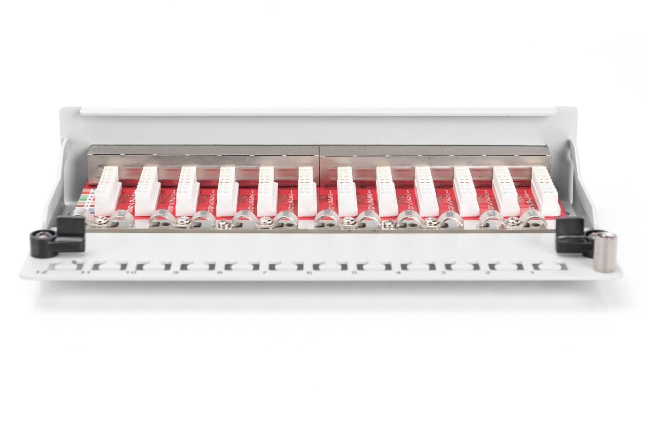 Digitus 12-port Patch Panel 1U Grey