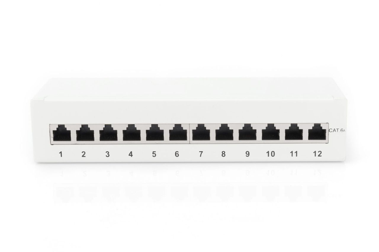 Digitus 12-port Patch Panel 1U Grey