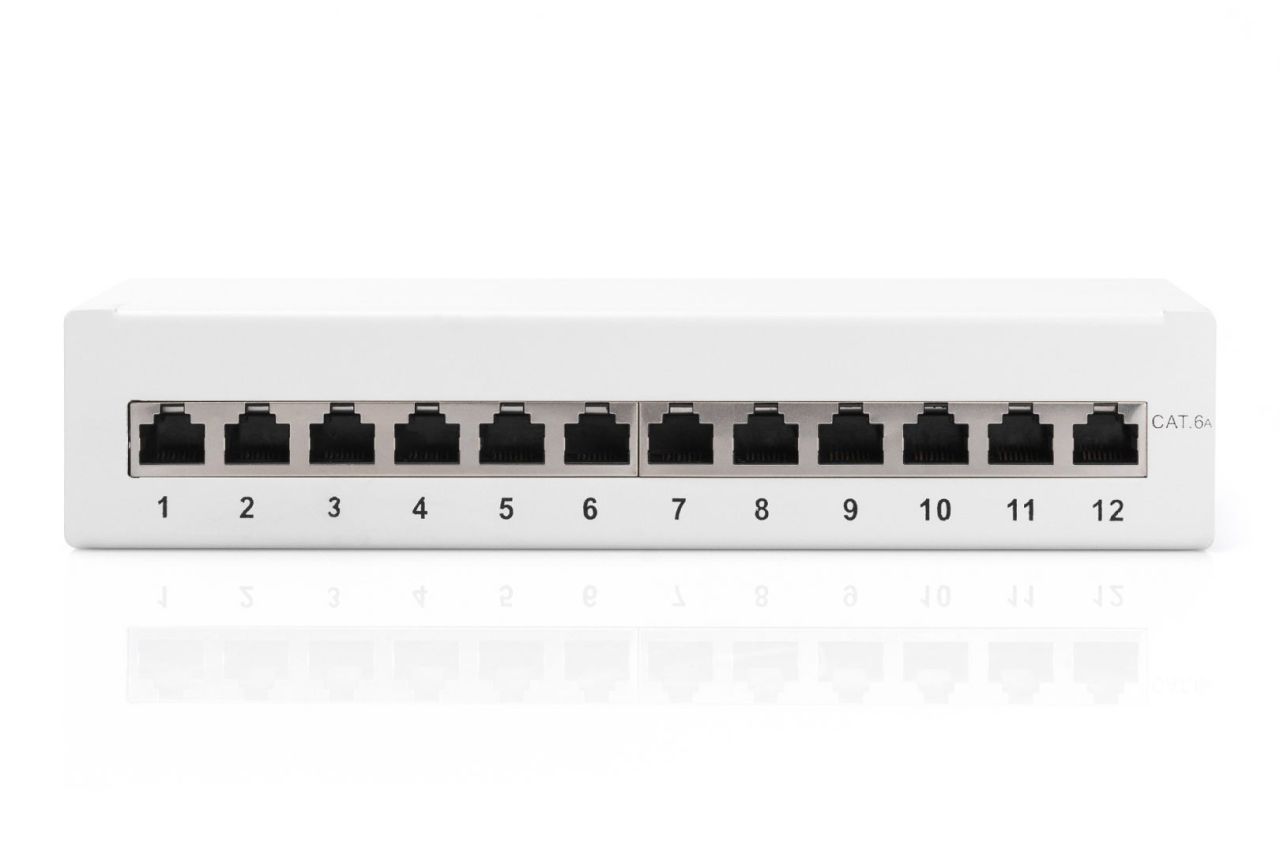 Digitus 12-port Patch Panel 1U Grey