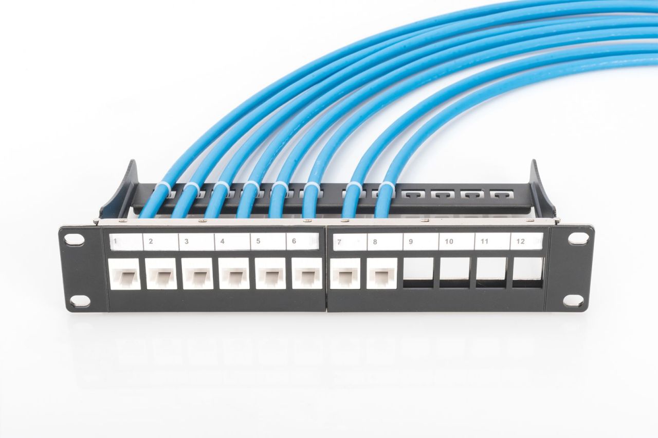 Digitus 12-port Patch Panel 1U Black