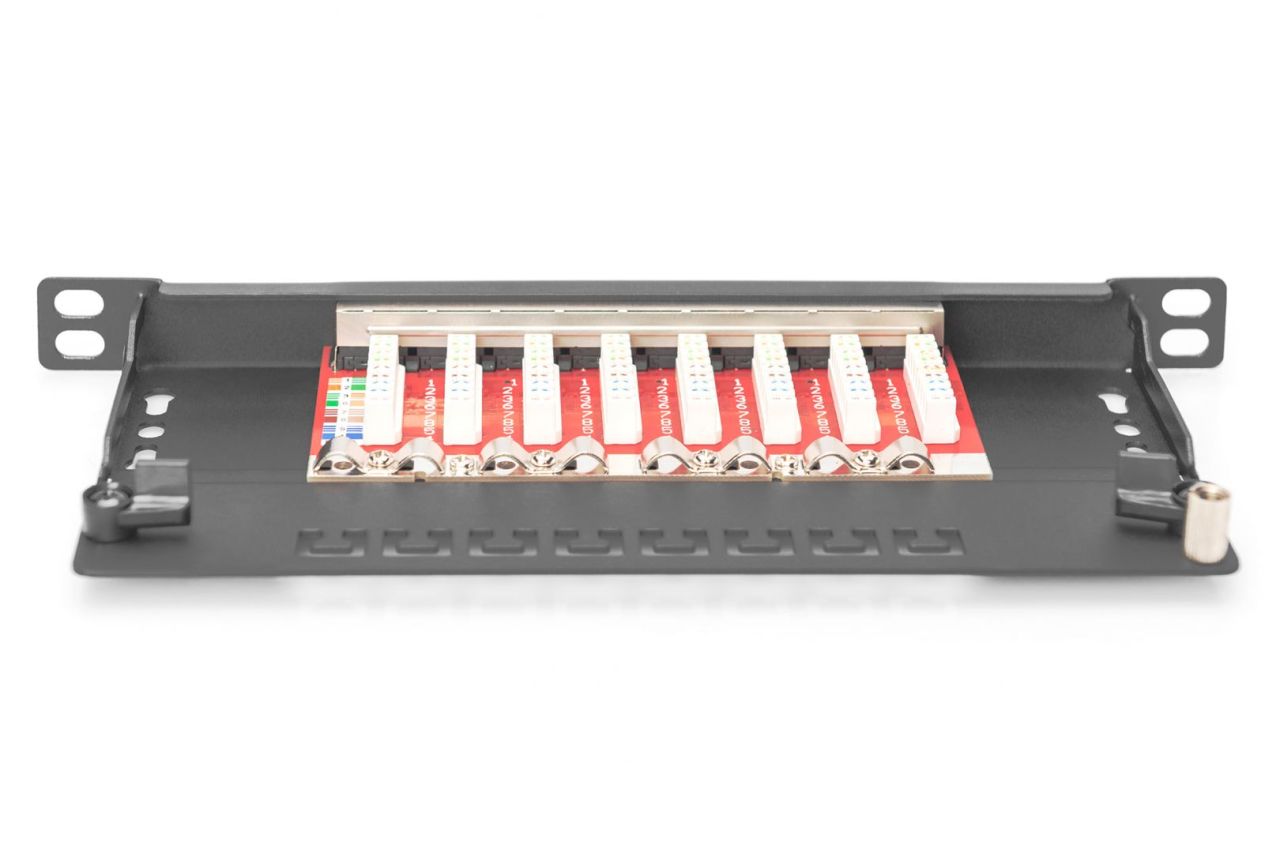 Digitus 8-port Patch Panel 0,5U Black