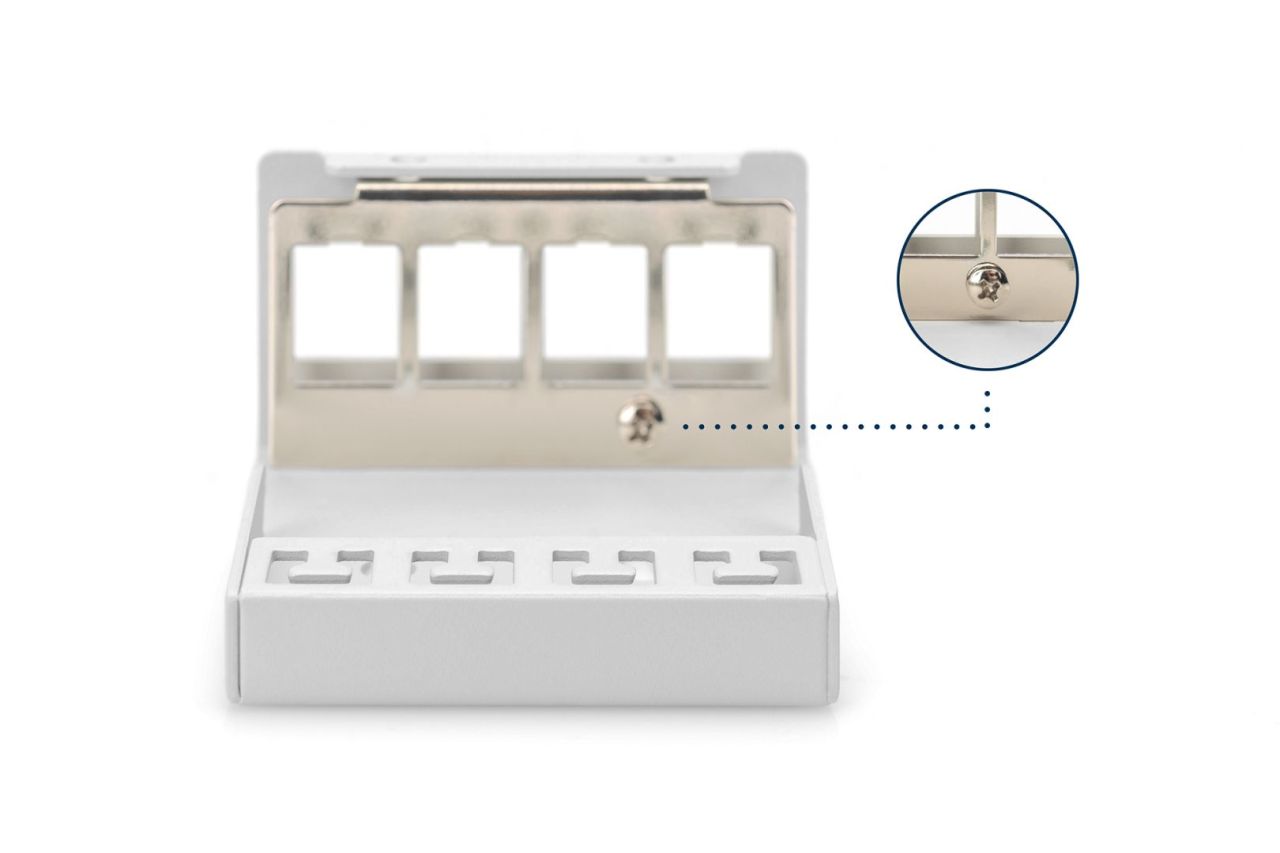 Digitus 4-port Patch Panel 1U Grey