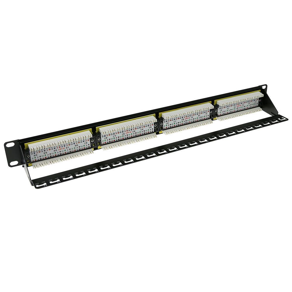 ACT 24-port Patch Panel 1U Black