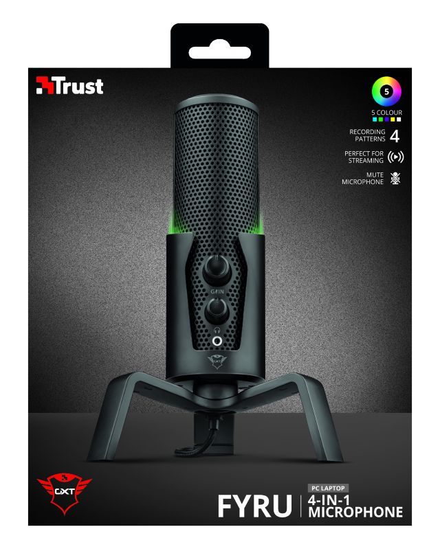 Trust GXT 258 Fyru USB 4-in-1 Streaming Microphone