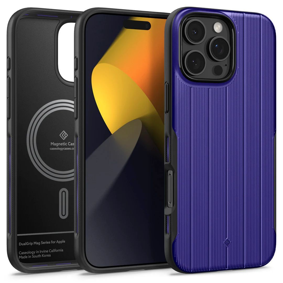 Spigen Caseology Dual Grip MagSafe case iPhone 16 Pro Cobalt Blue Spigen Caseology Dual Grip MagSafe case iPhone 16 Pro Cobalt Blue