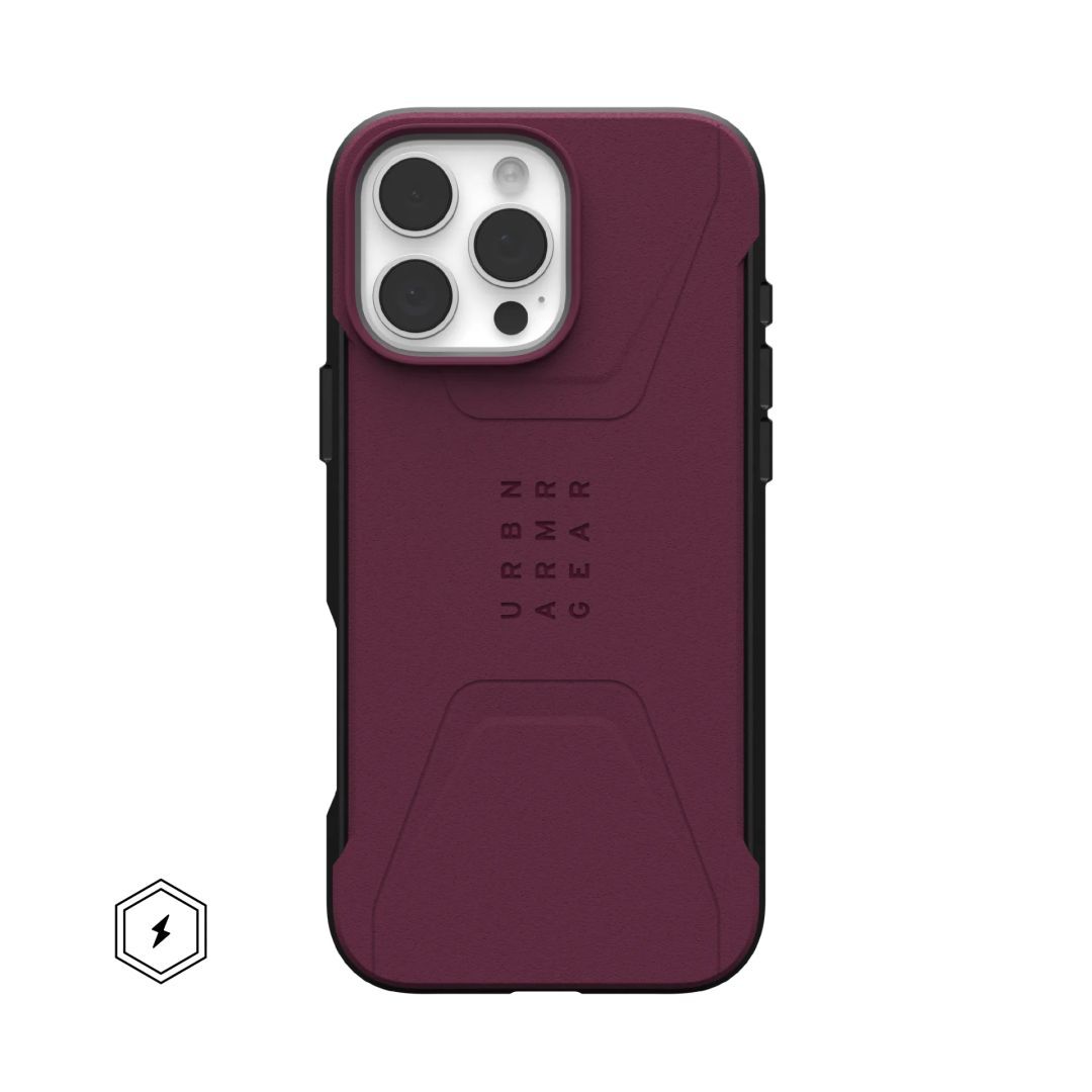 UAG Civilian Magsafe iPhone 16 Pro Max Bordeaux UAG Civilian Magsafe iPhone 16 Pro Max Bordeaux
