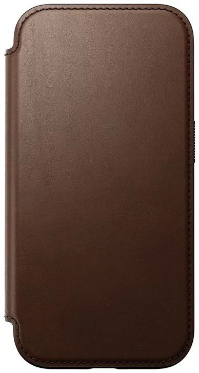 Nomad Modern Leather Folio iPhone 16 Brown