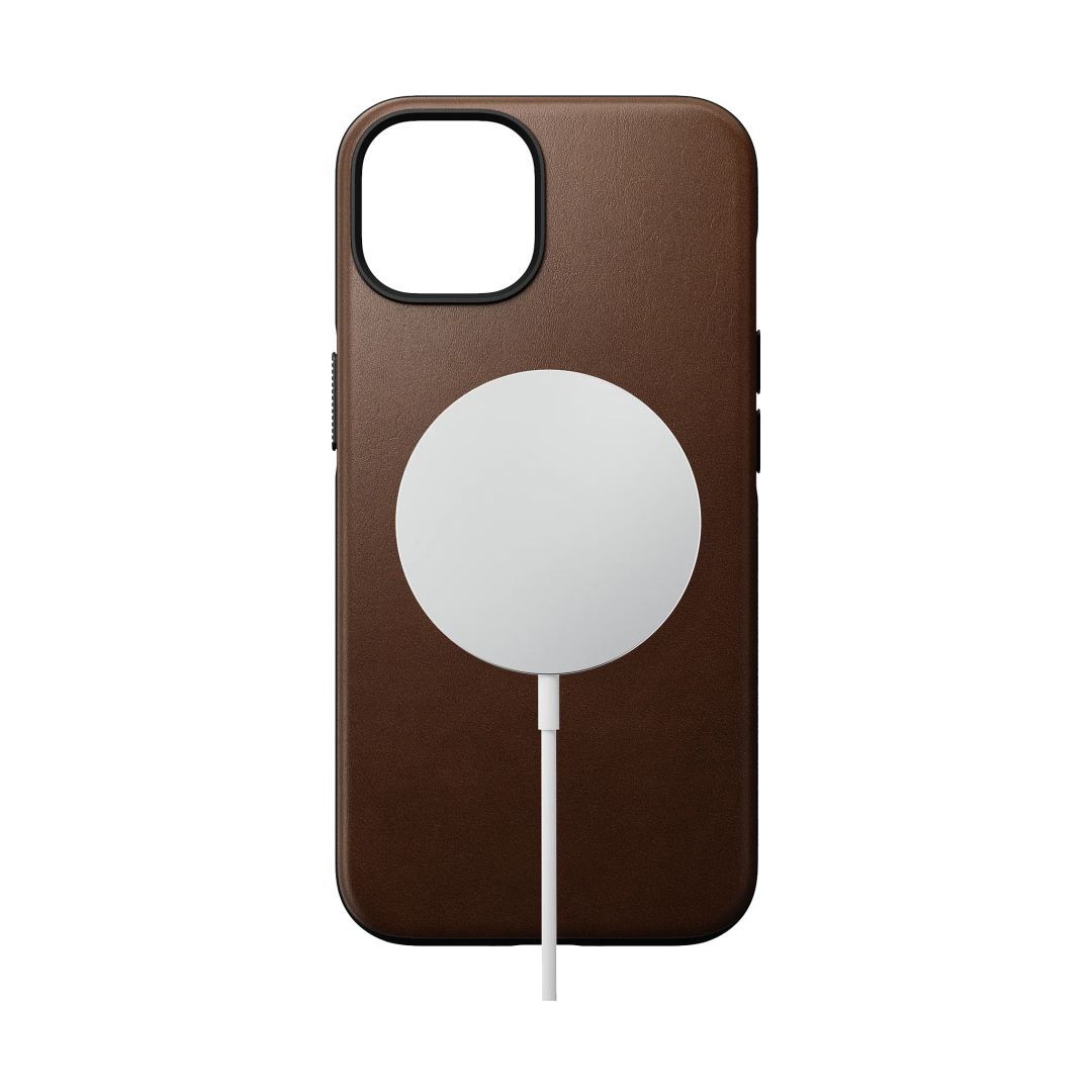 Nomad Nomad Modern Leather Case iPhone 14 Rustic Brown