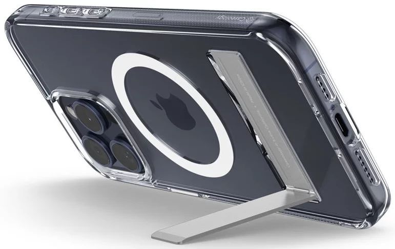 Spigen Caseology Capella MagSafe Kickstand iPhone 15 Pro Clear White Spigen Caseology Capella MagSafe Kickstand iPhone 15 Pro Clear White