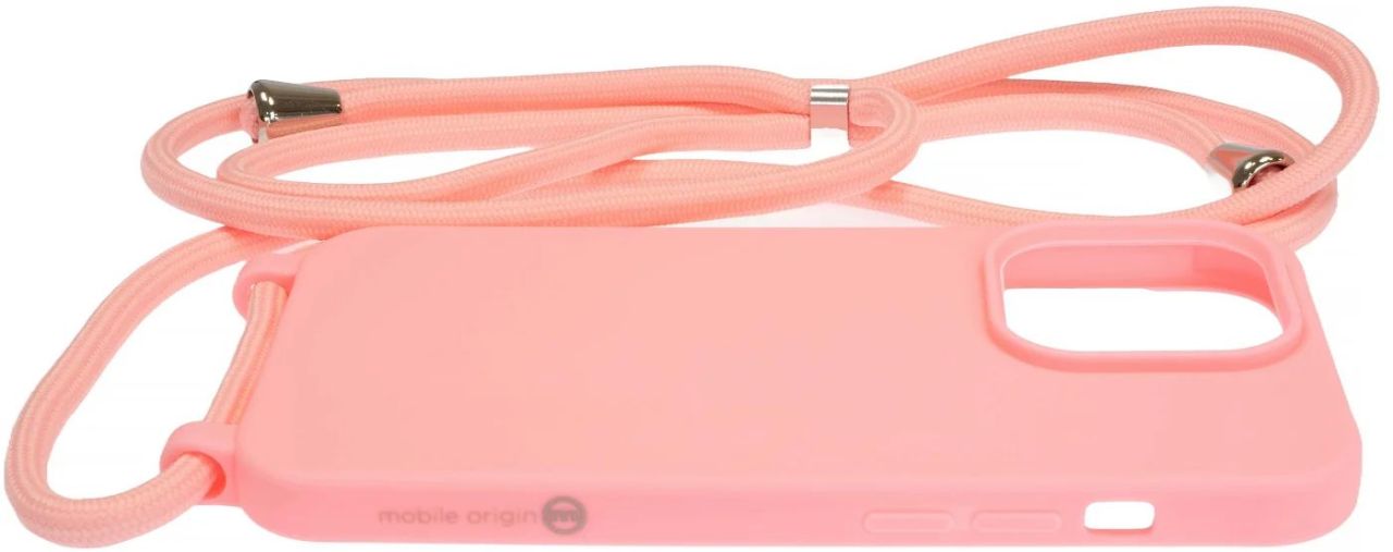 Mobile Origin Lanyard Case iPhone 14 Pro Pink