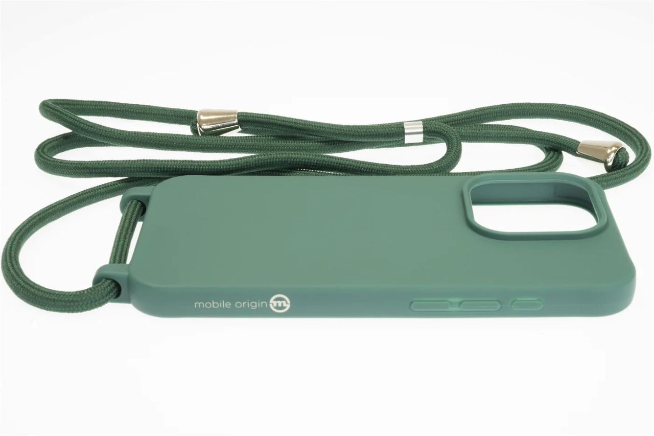 Mobile Origin Lanyard Case iPhone 15 Pro Dark Green