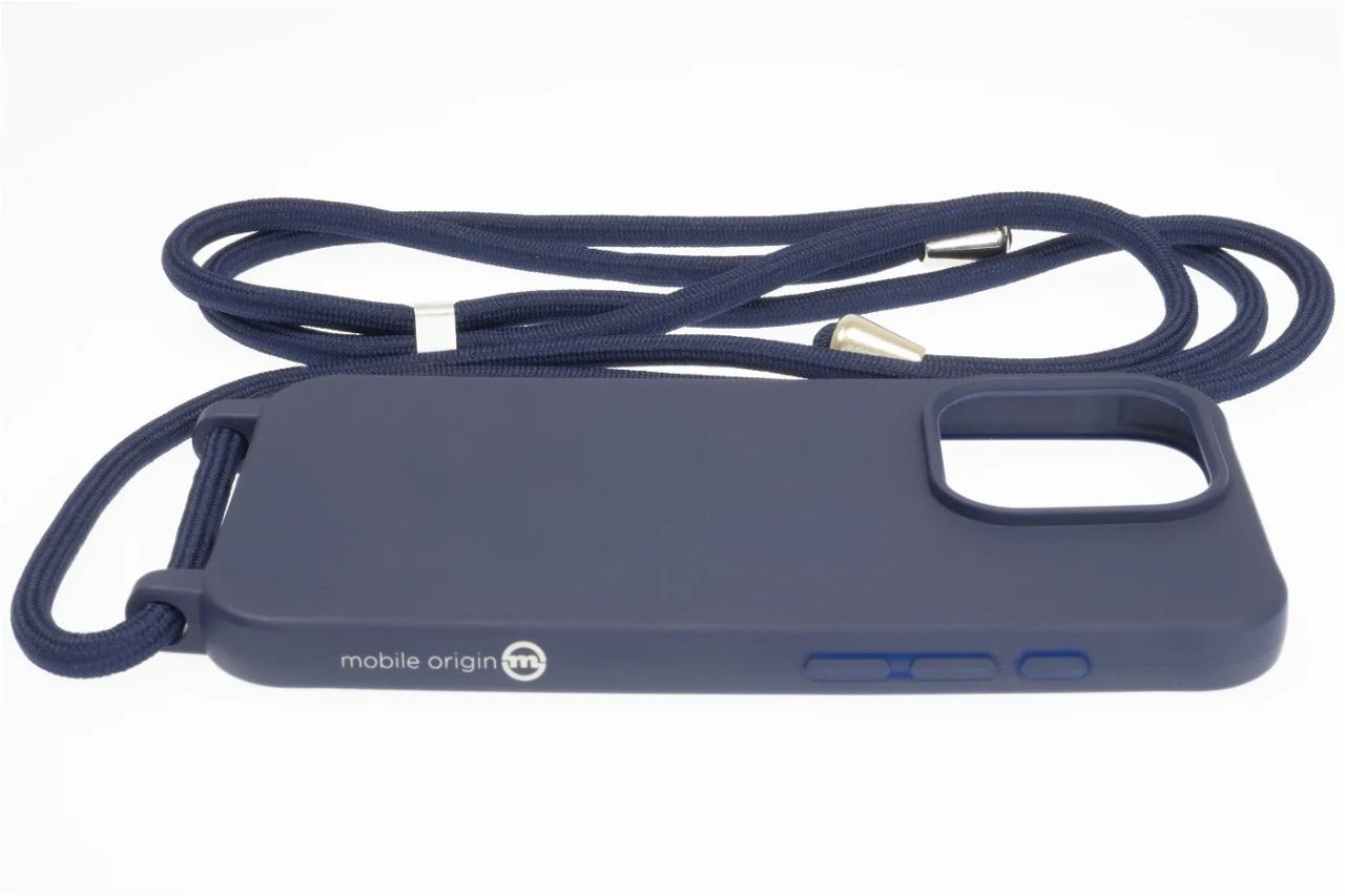 Mobile Origin Lanyard Case iPhone 15 Pro Blue