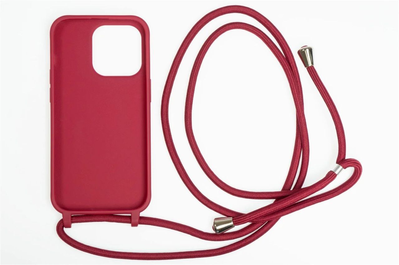 Mobile Origin Lanyard Case iPhone 14 Pro Cherry