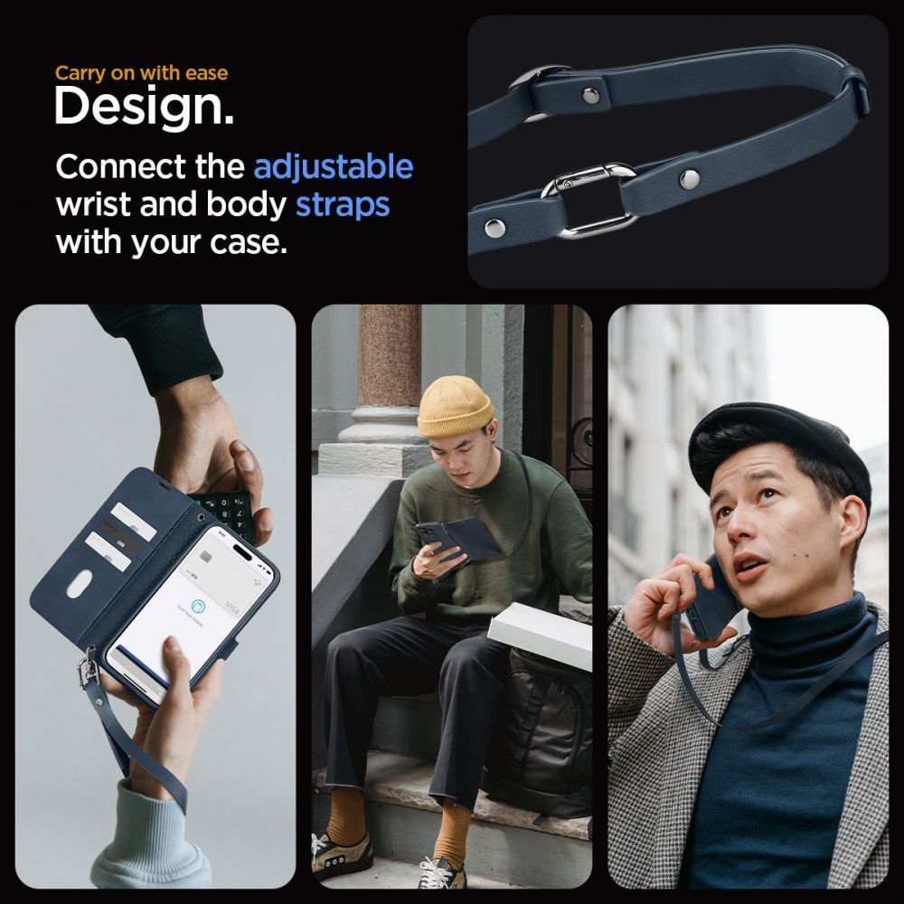 Spigen Wallet S Pro iPhone 15 Pro Navy Spigen Wallet S Pro iPhone 15 Pro Navy