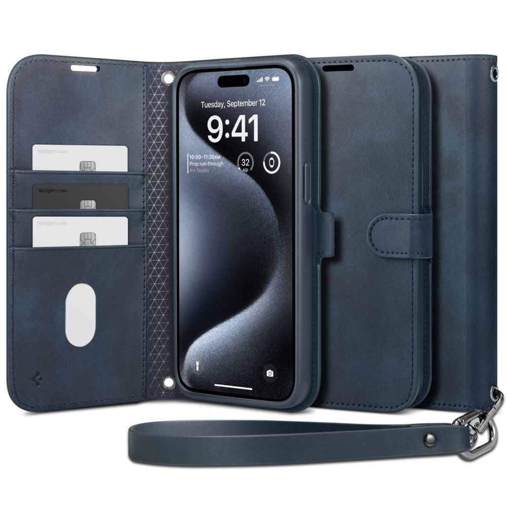 Spigen Wallet S Pro iPhone 15 Pro Navy Spigen Wallet S Pro iPhone 15 Pro Navy