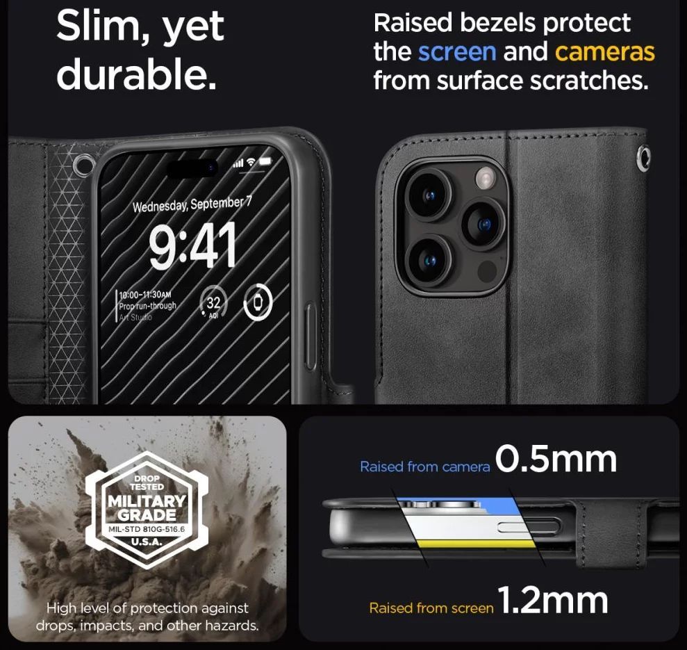 Spigen Wallet S Pro iPhone 15 Pro Black Spigen Wallet S Pro iPhone 15 Pro Black