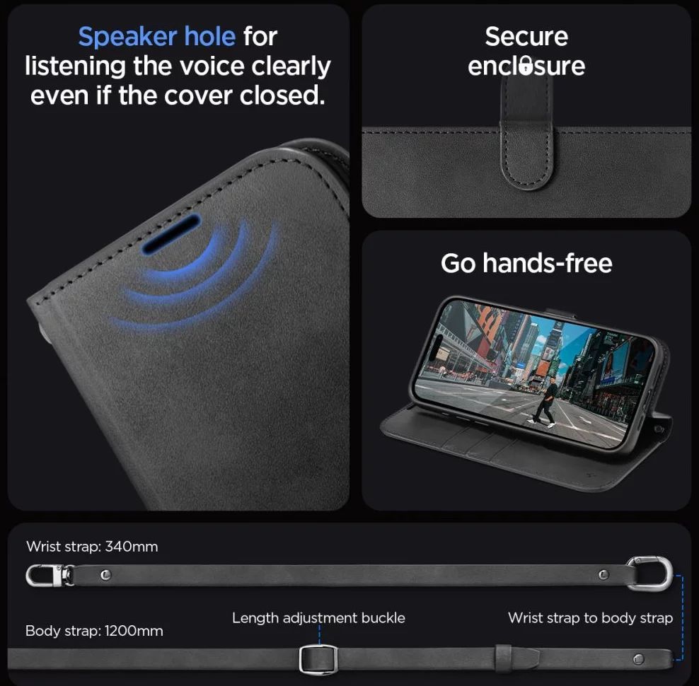 Spigen Wallet S Pro iPhone 15 Pro Black Spigen Wallet S Pro iPhone 15 Pro Black