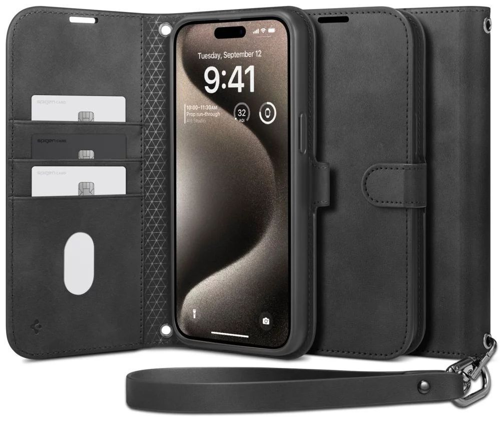 Spigen Wallet S Pro iPhone 15 Pro Black Spigen Wallet S Pro iPhone 15 Pro Black