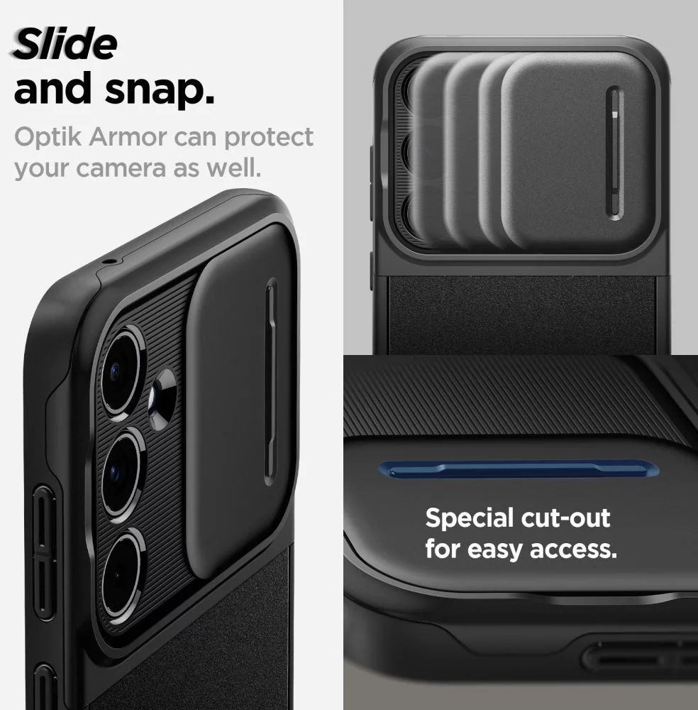 Spigen Optik Armor Samsung Galaxy A55 Black Spigen Optik Armor Samsung Galaxy A55 Black