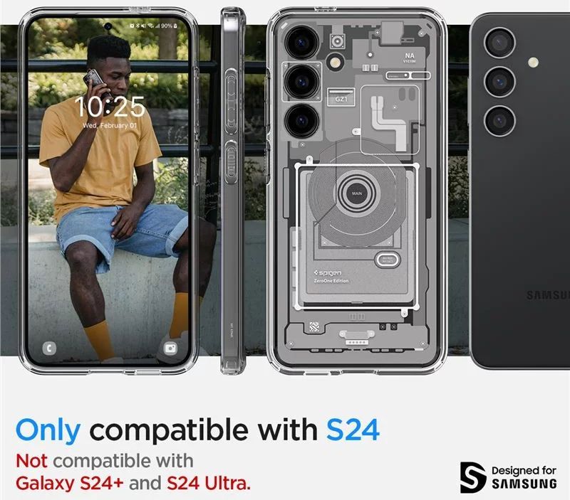 Spigen Ultra Hybrid Samsung Galaxy S24 Zero One White Spigen Ultra Hybrid Samsung Galaxy S24 Zero One White