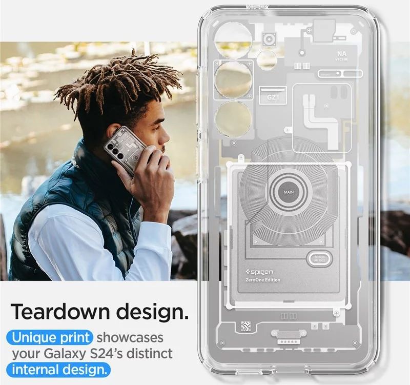 Spigen Ultra Hybrid Samsung Galaxy S24 Zero One White Spigen Ultra Hybrid Samsung Galaxy S24 Zero One White