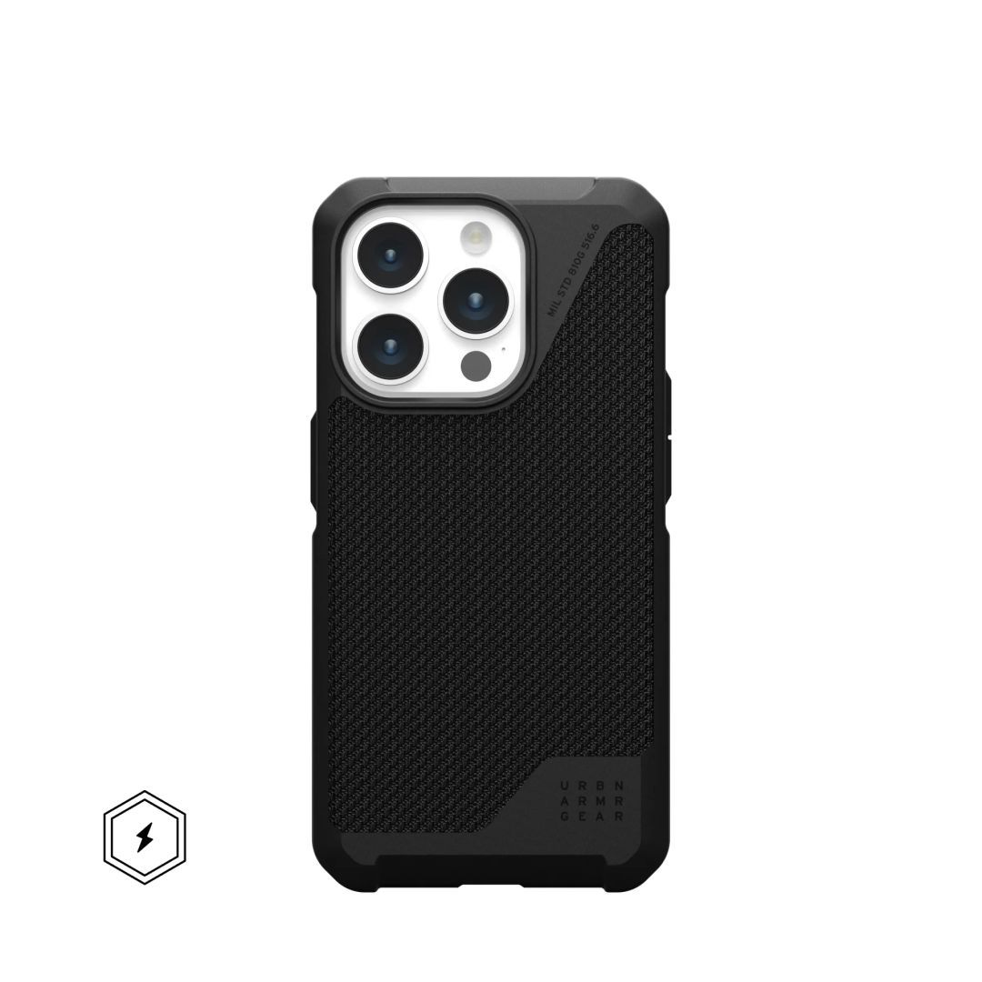 UAG Metropolis LT case for MagSafe iPhone 15 Pro Kevlar Black UAG Metropolis LT case for MagSafe iPhone 15 Pro Kevlar Black