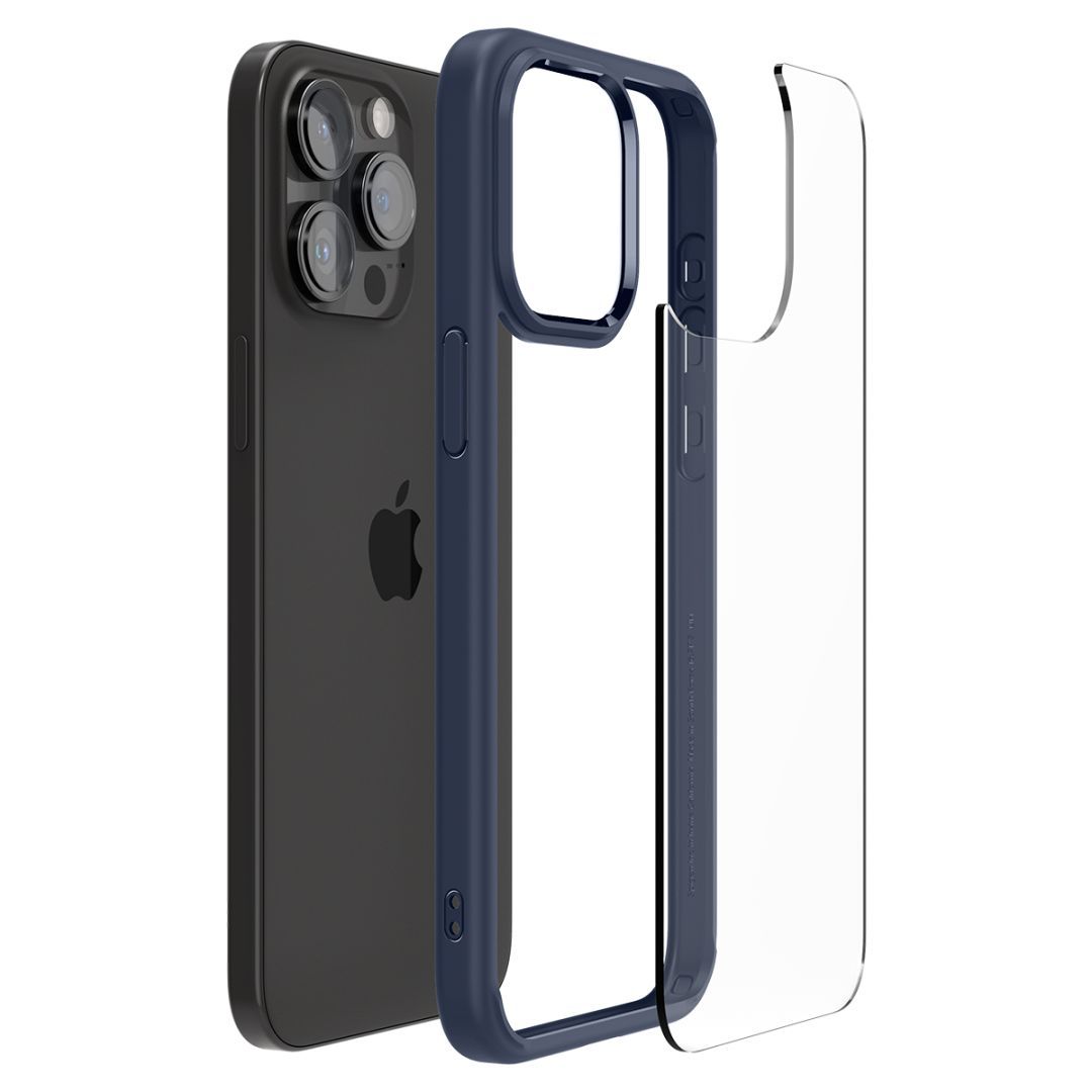 Spigen iPhone 15 Pro Case Ultra Hybrid Navy Blue Spigen iPhone 15 Pro Case Ultra Hybrid Navy Blue