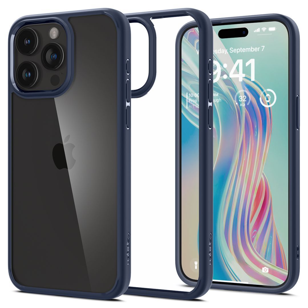 Spigen iPhone 15 Pro Case Ultra Hybrid Navy Blue Spigen iPhone 15 Pro Case Ultra Hybrid Navy Blue