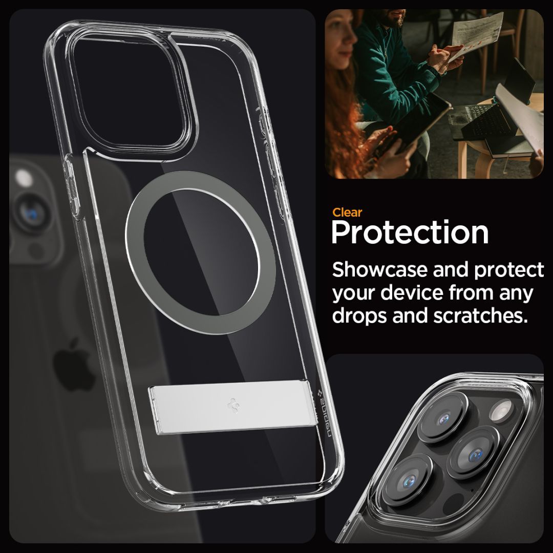 Spigen iPhone 15 Pro Case Ultra Hybrid S MagSafe (MagFit) Graphite Spigen iPhone 15 Pro Case Ultra Hybrid S MagSafe (MagFit) Graphite