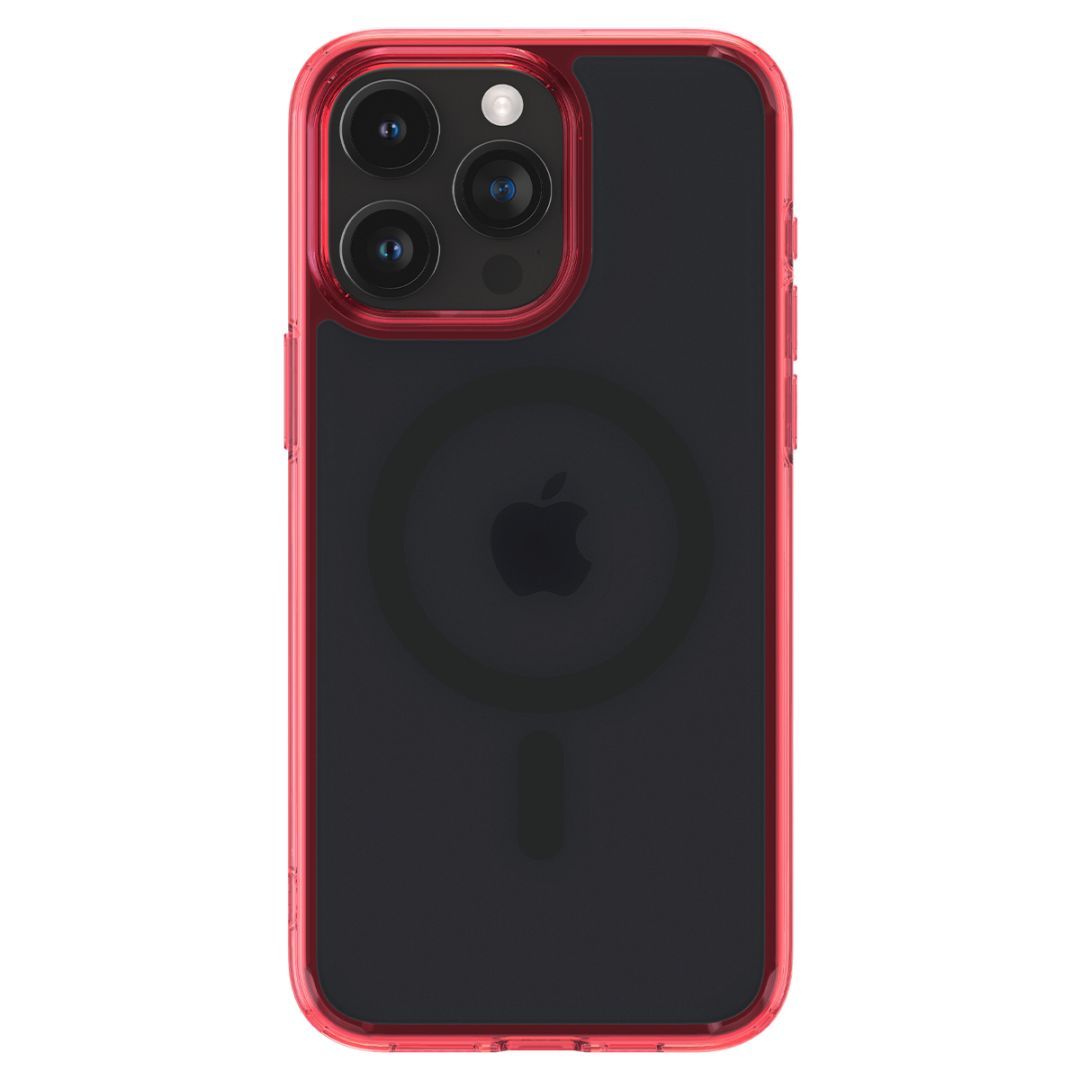 Spigen iPhone 15 Pro Max Case Ultra Hybrid MagSafe (MagFit) Frost Deep Red Spigen iPhone 15 Pro Max Case Ultra Hybrid MagSafe (MagFit) Frost Deep Red