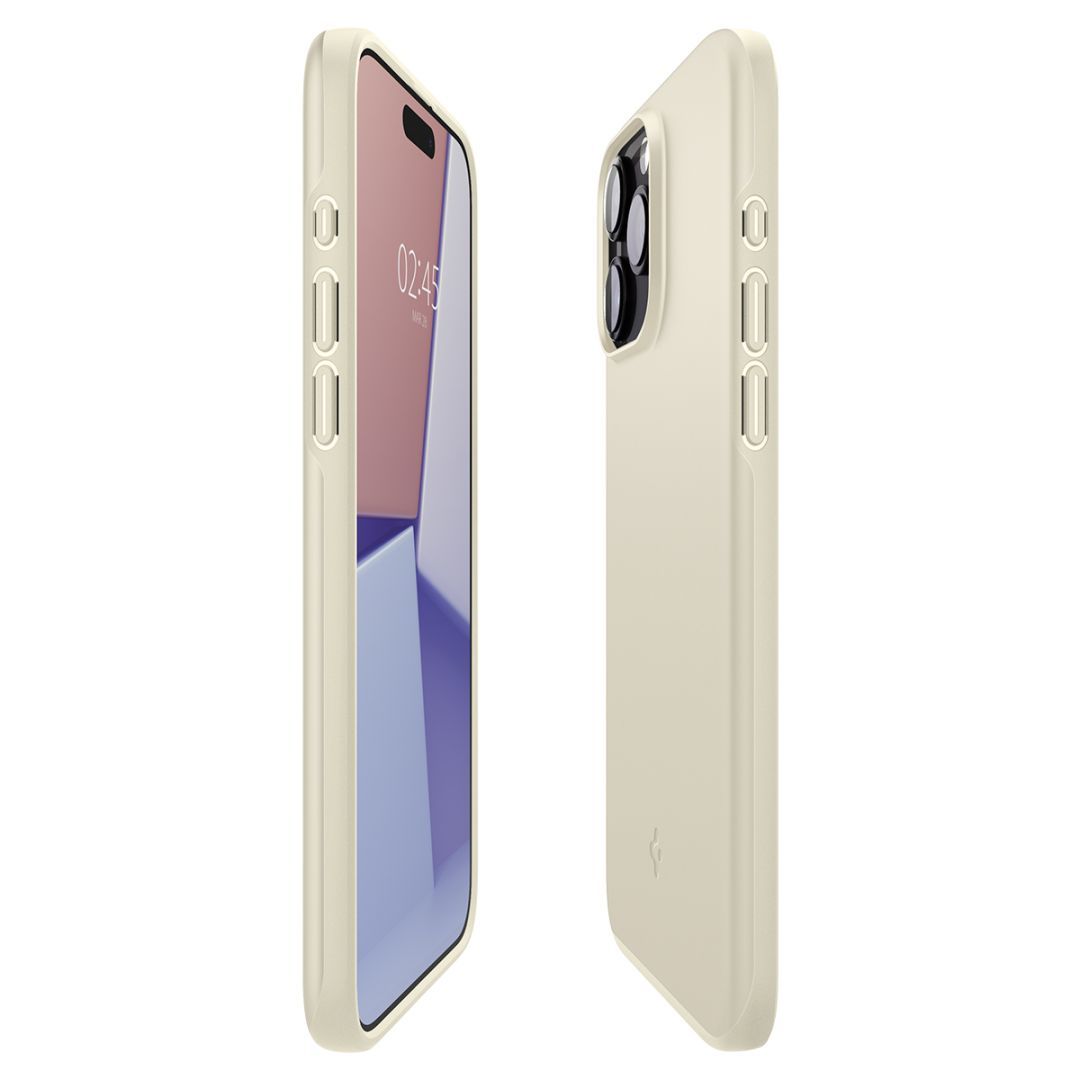 Spigen iPhone 15 Pro Case Thin Fit Mute Beige Spigen iPhone 15 Pro Case Thin Fit Mute Beige