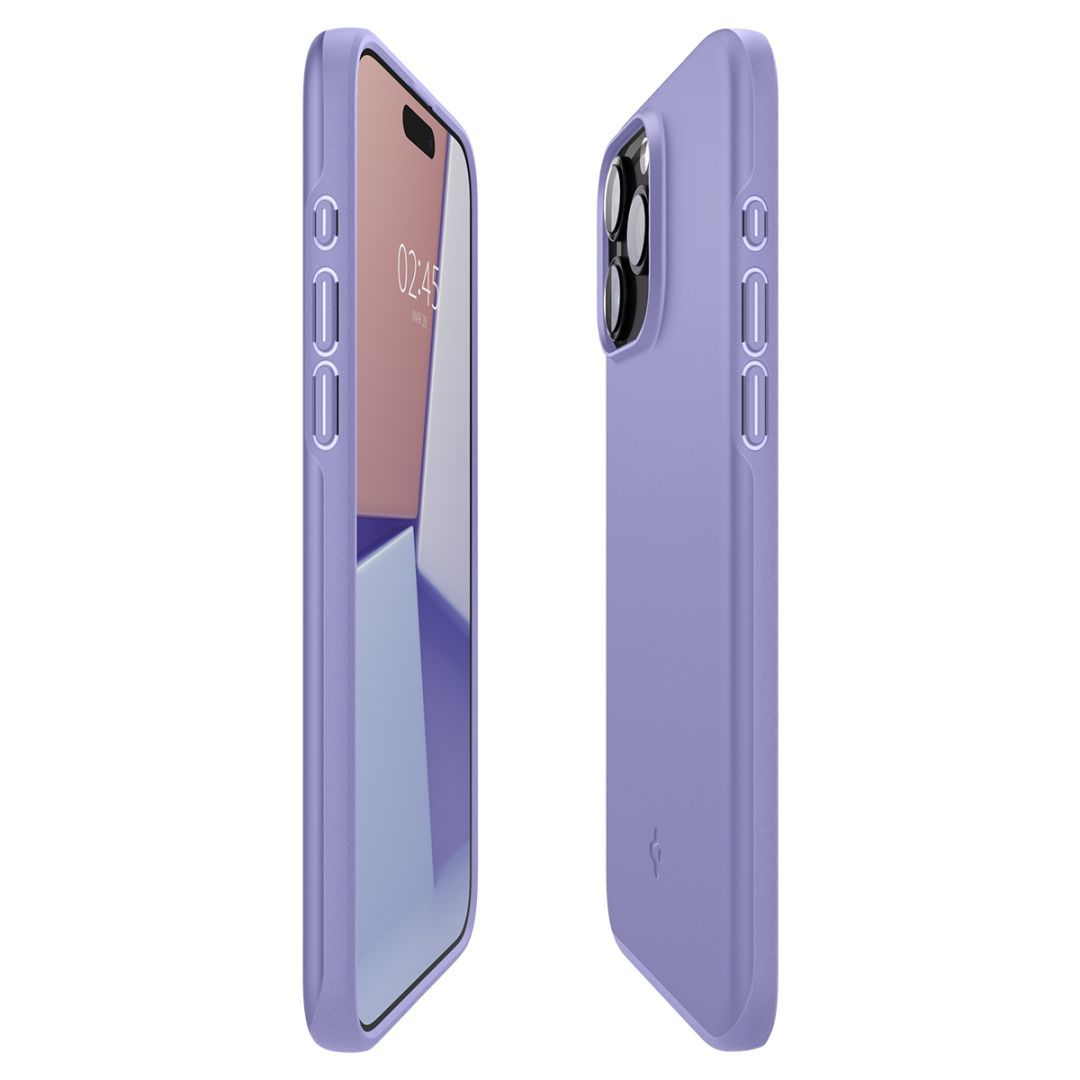 Spigen iPhone 15 Case Thin Fit Iris Purple Spigen iPhone 15 Case Thin Fit Iris Purple