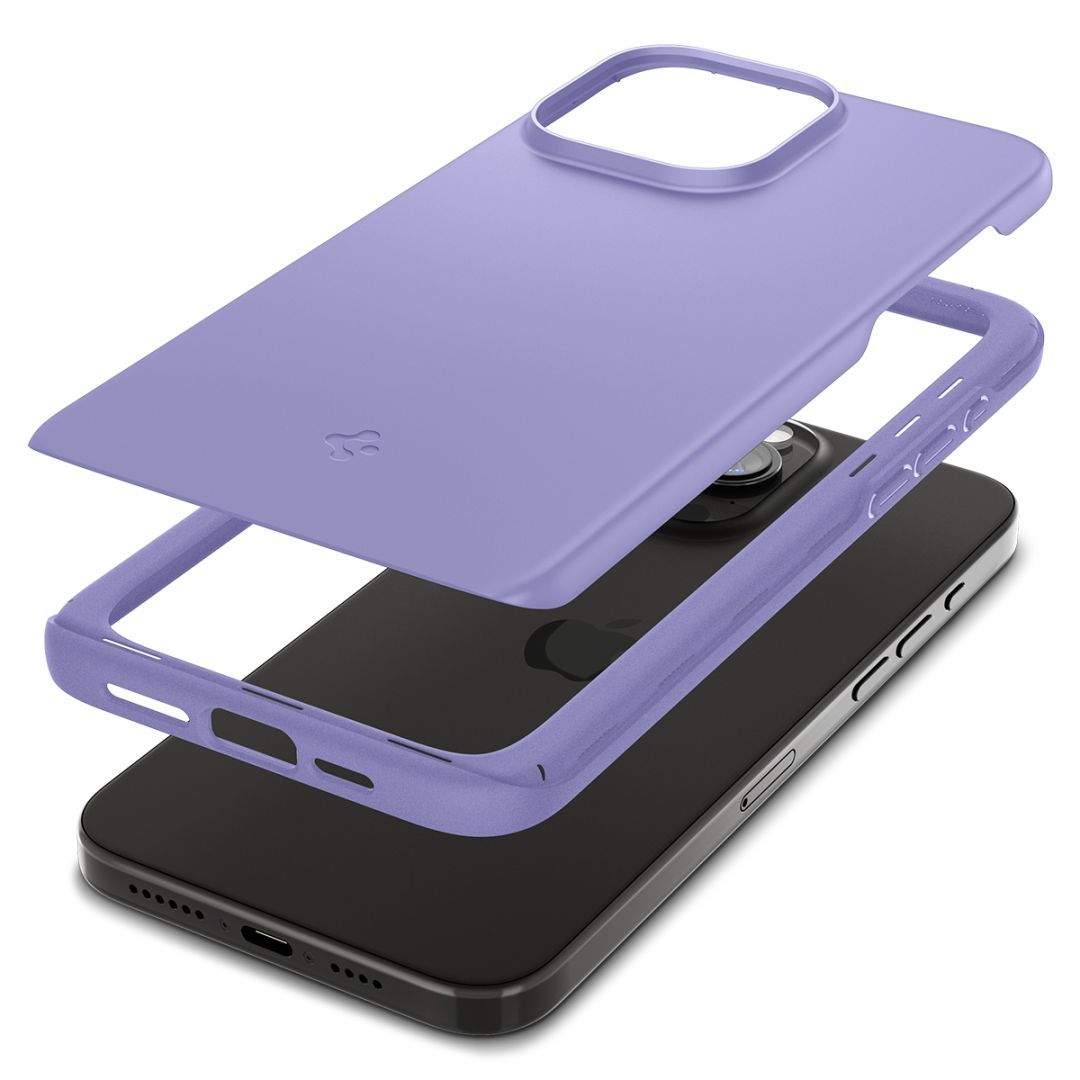 Spigen iPhone 15 Case Thin Fit Iris Purple Spigen iPhone 15 Case Thin Fit Iris Purple