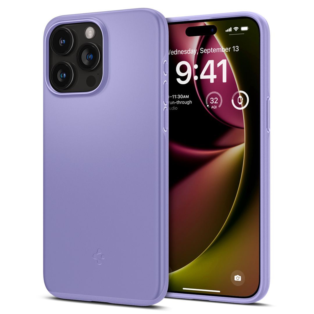 Spigen iPhone 15 Case Thin Fit Iris Purple Spigen iPhone 15 Case Thin Fit Iris Purple