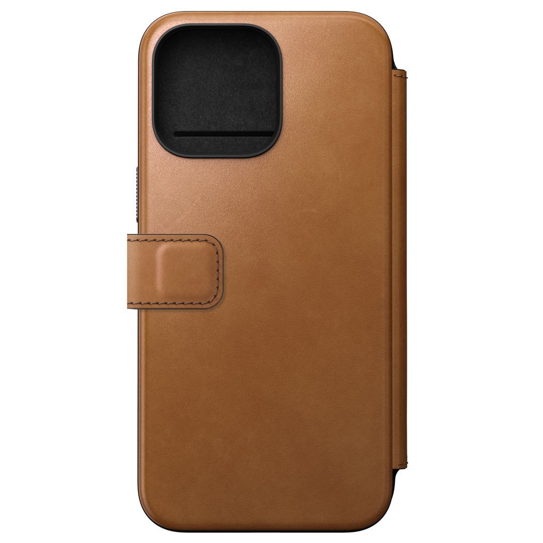 Nomad iPhone 15 Pro Max Modern Leather Folio English Tan